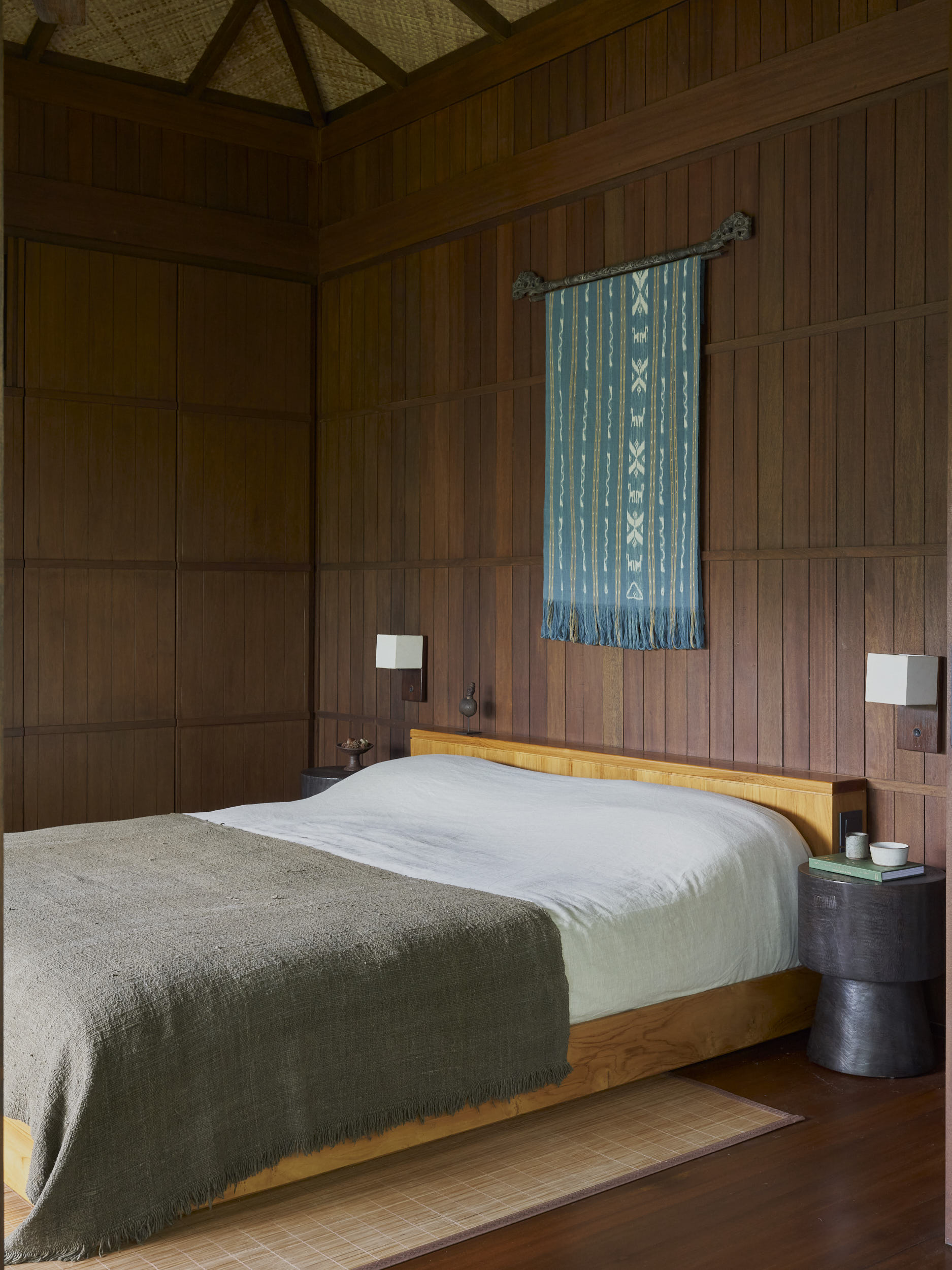 Side view of the bedroom at rumah haruku