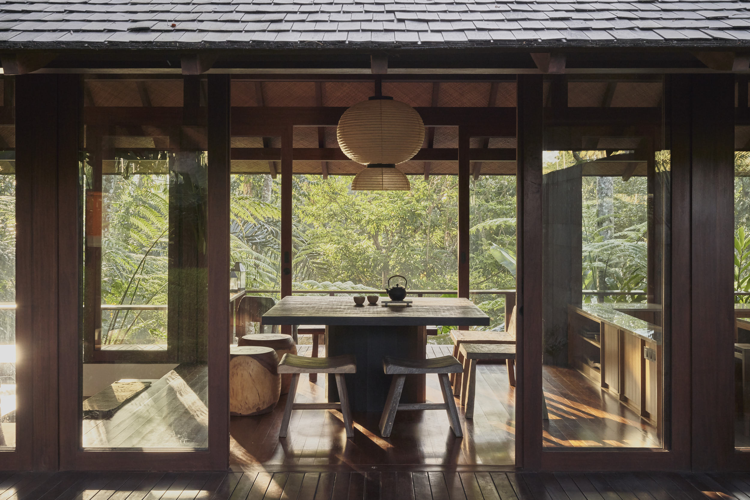 Early morning at the dining room of rumah haruku