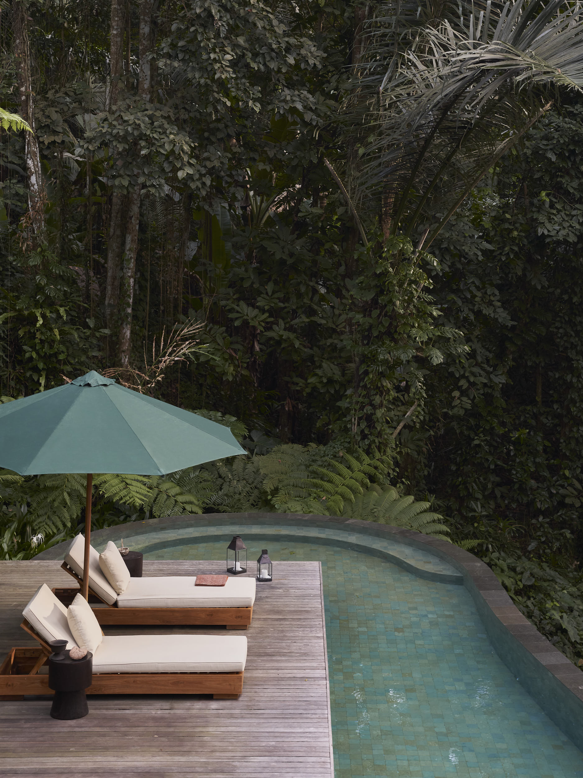 Swimming Pool in the forest at rumah haruku