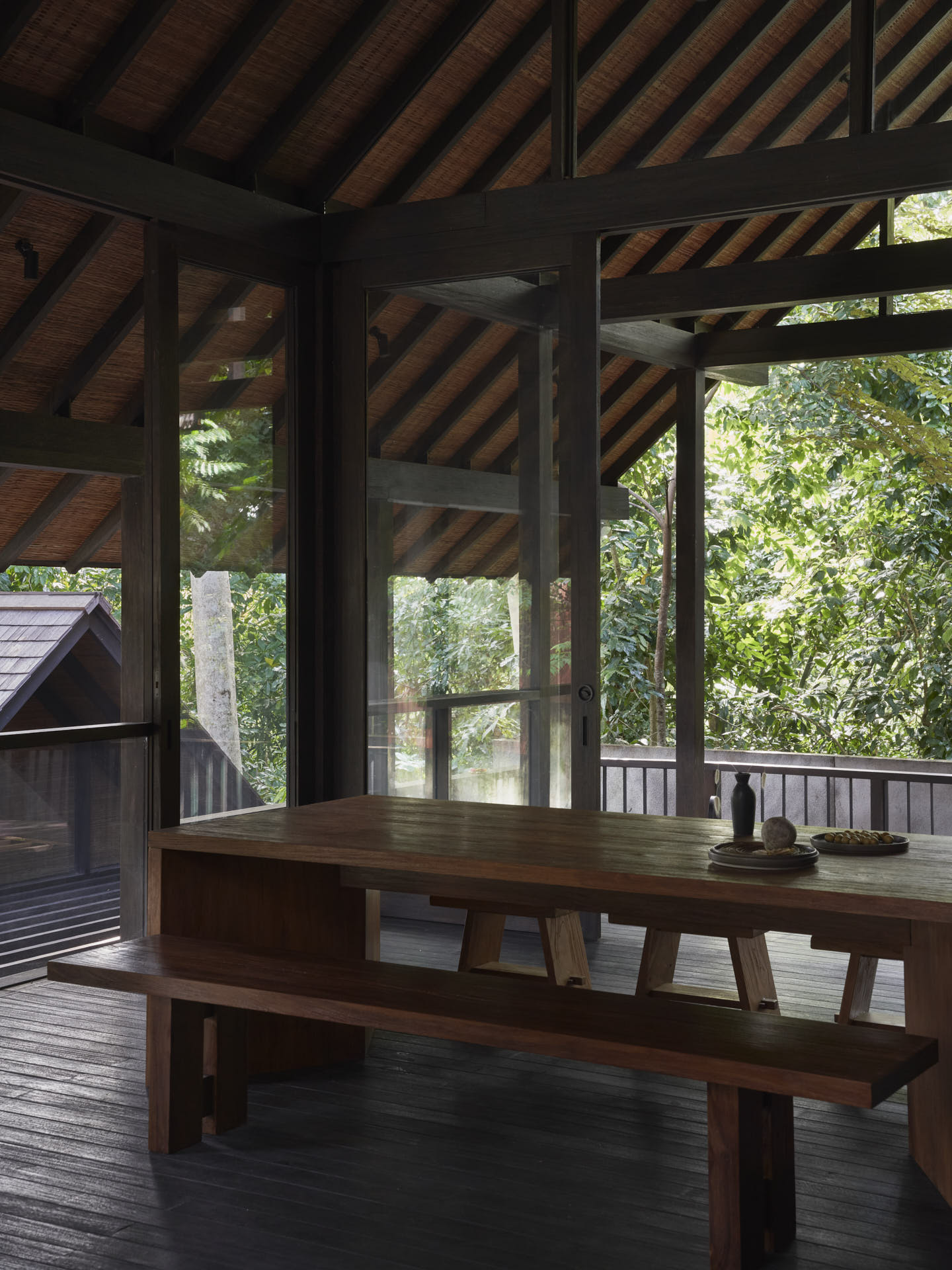 View of Dining Room towards landscape