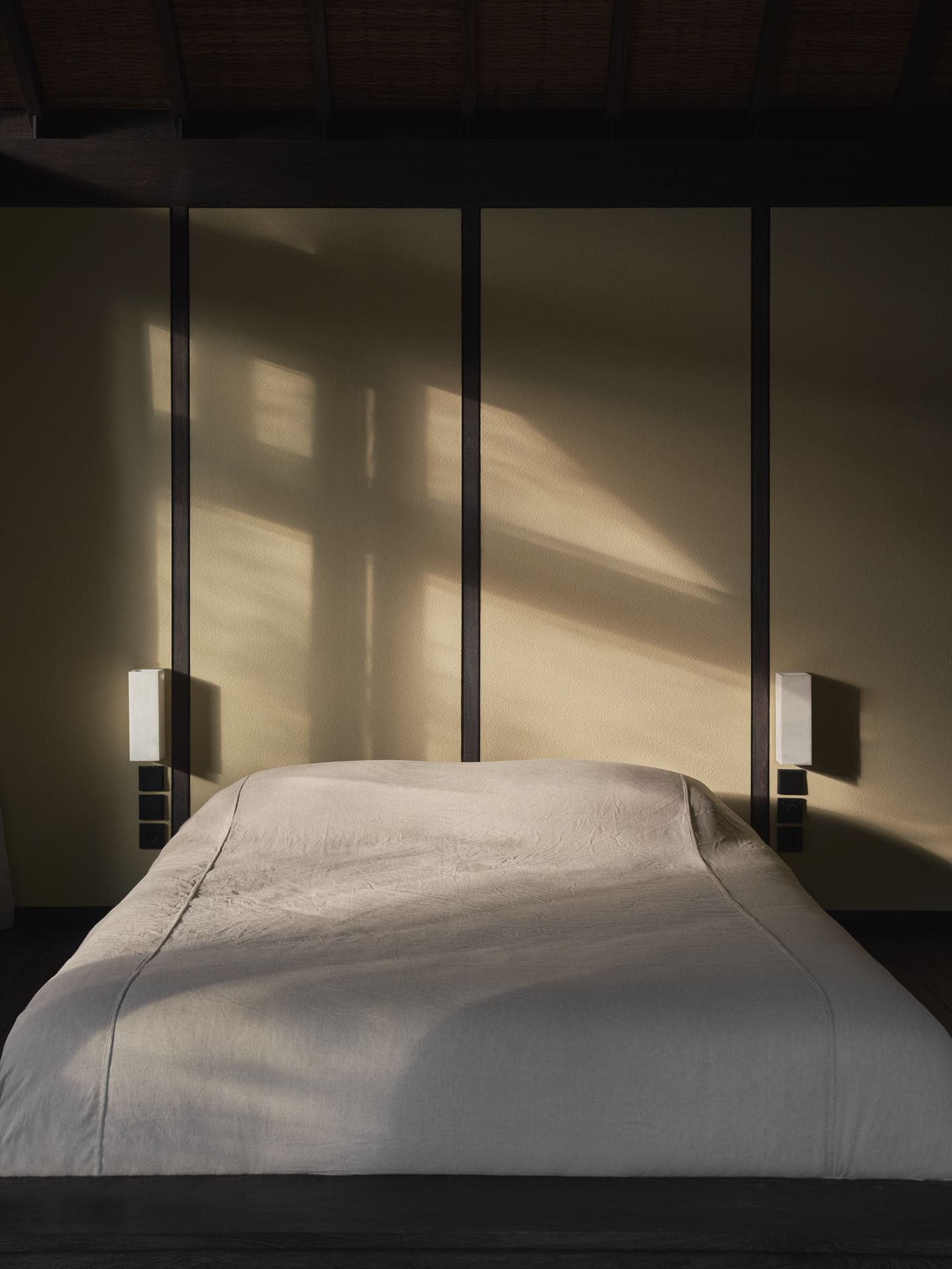 View of bed