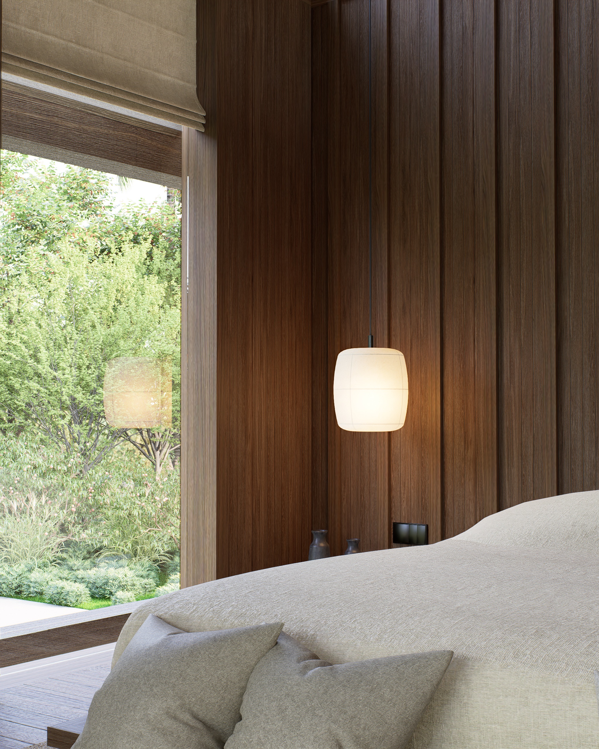 Bed side pendant lamp at umah bajang