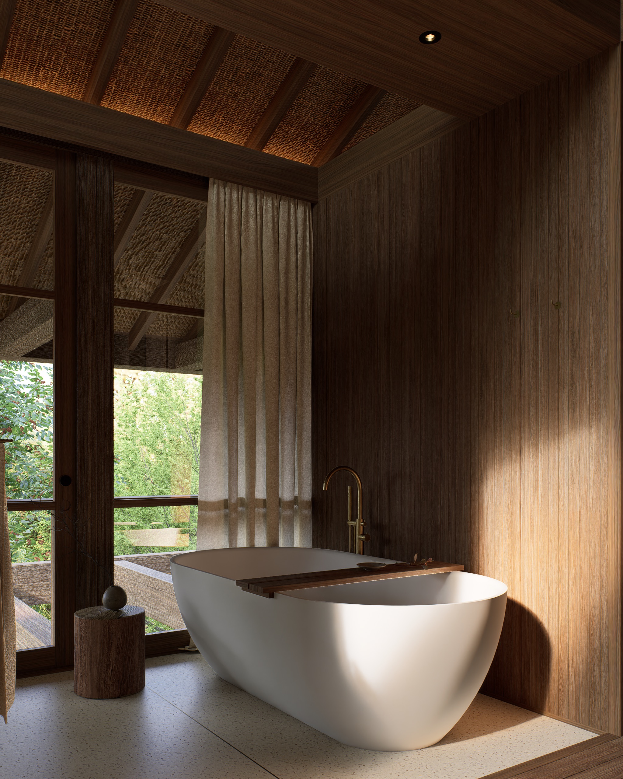 Master bathtub at umah bajang