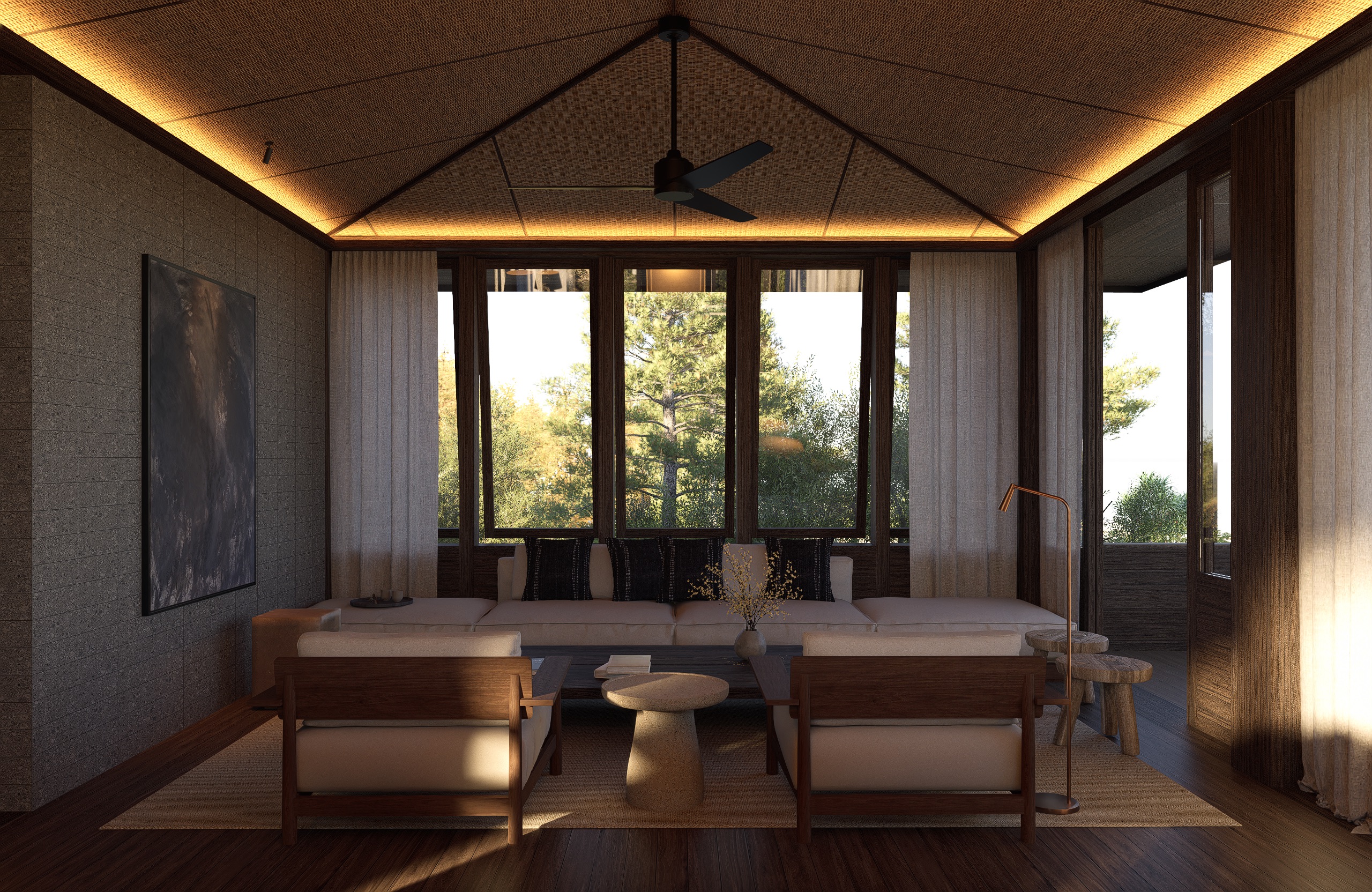 living room of umah meno