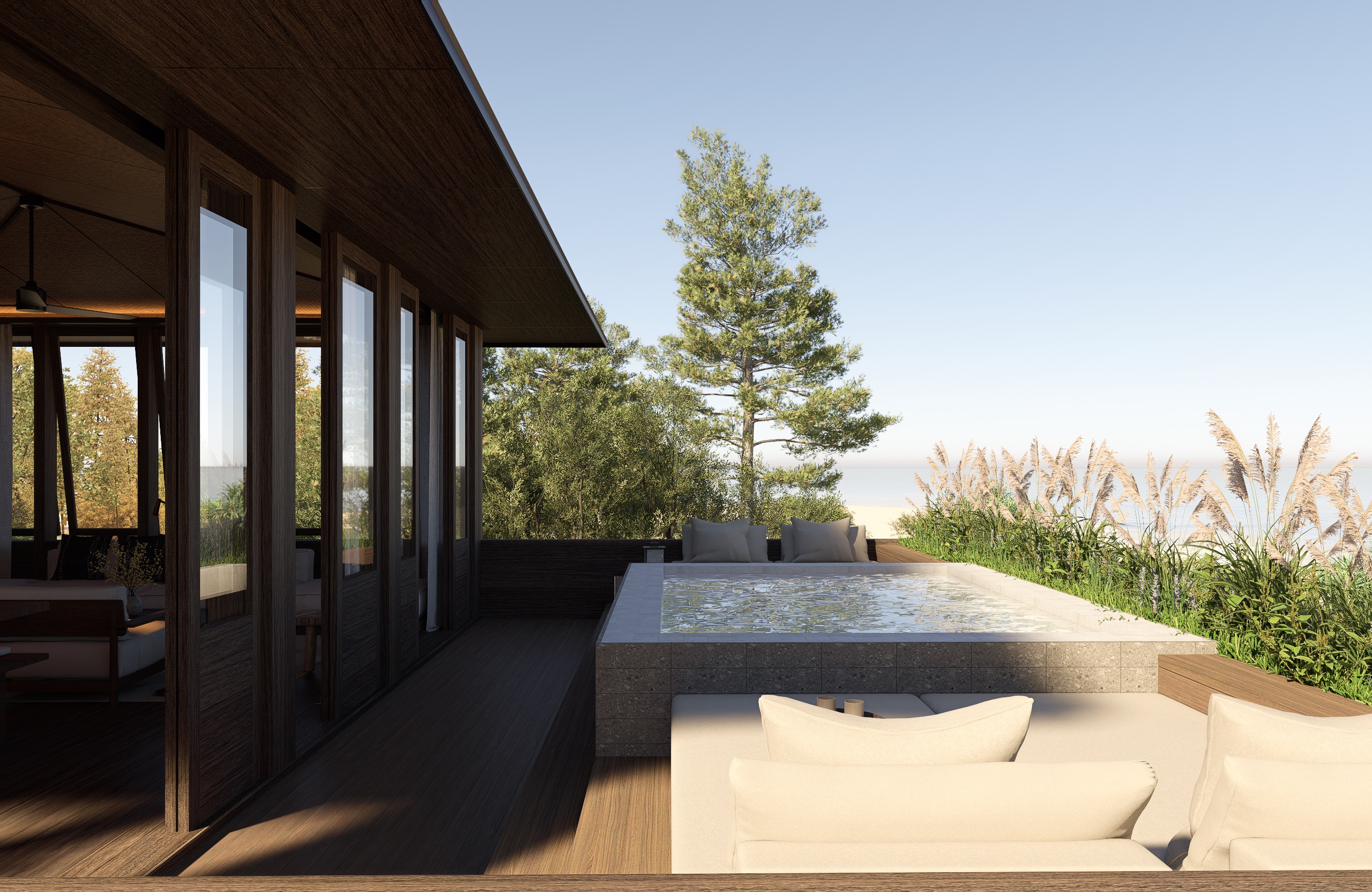 umah meno plunge pool on residence floor